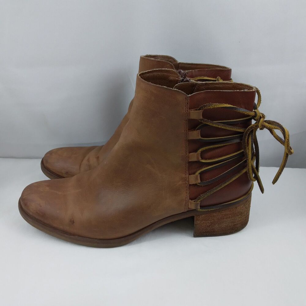 Korks By Kork Ease Belaya Boots Casual Ankle Bootie Brown Leather Women's 8.5 M - Picture 8 of 16